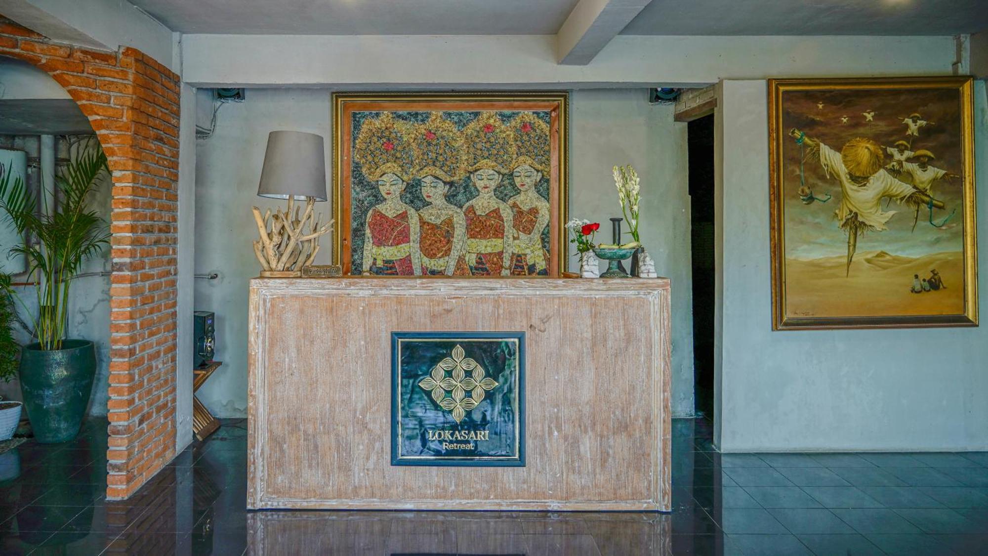 ホテル Lokasari Retreat ウブド エクステリア 写真